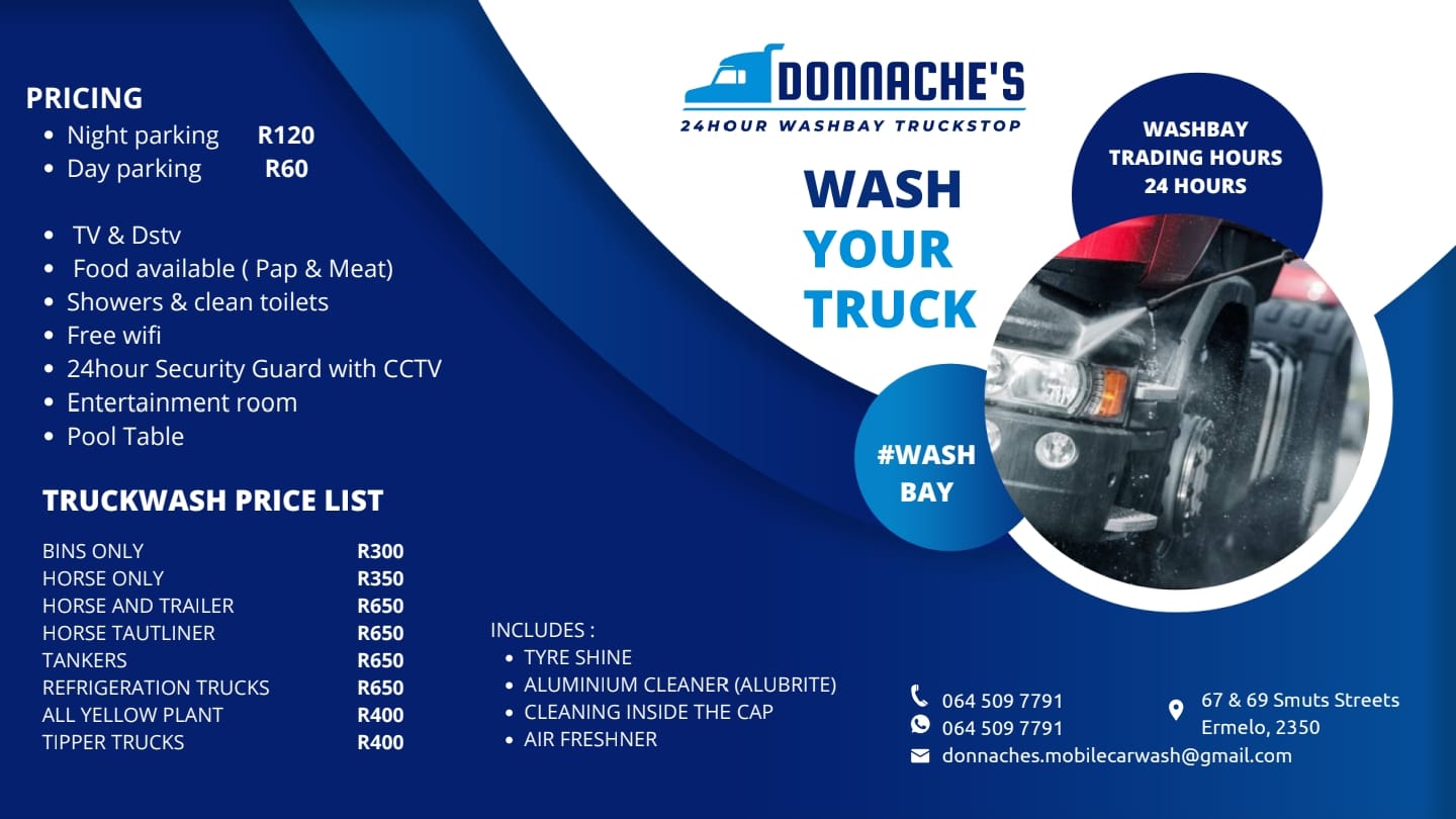 Donnache 24/7 Washbay & Truckstop Logo
