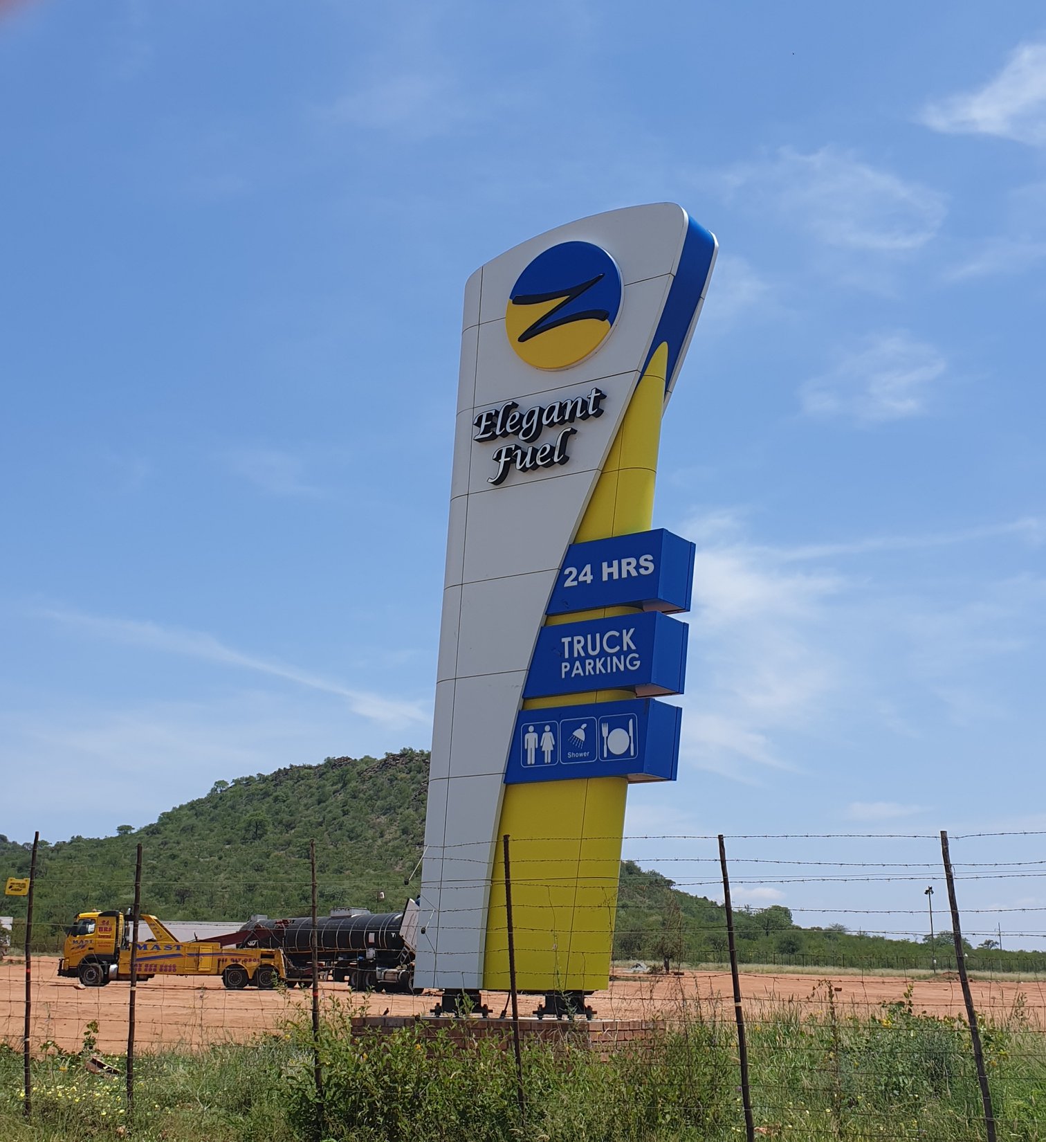 Elegant Diesel & Truck Stop Logo